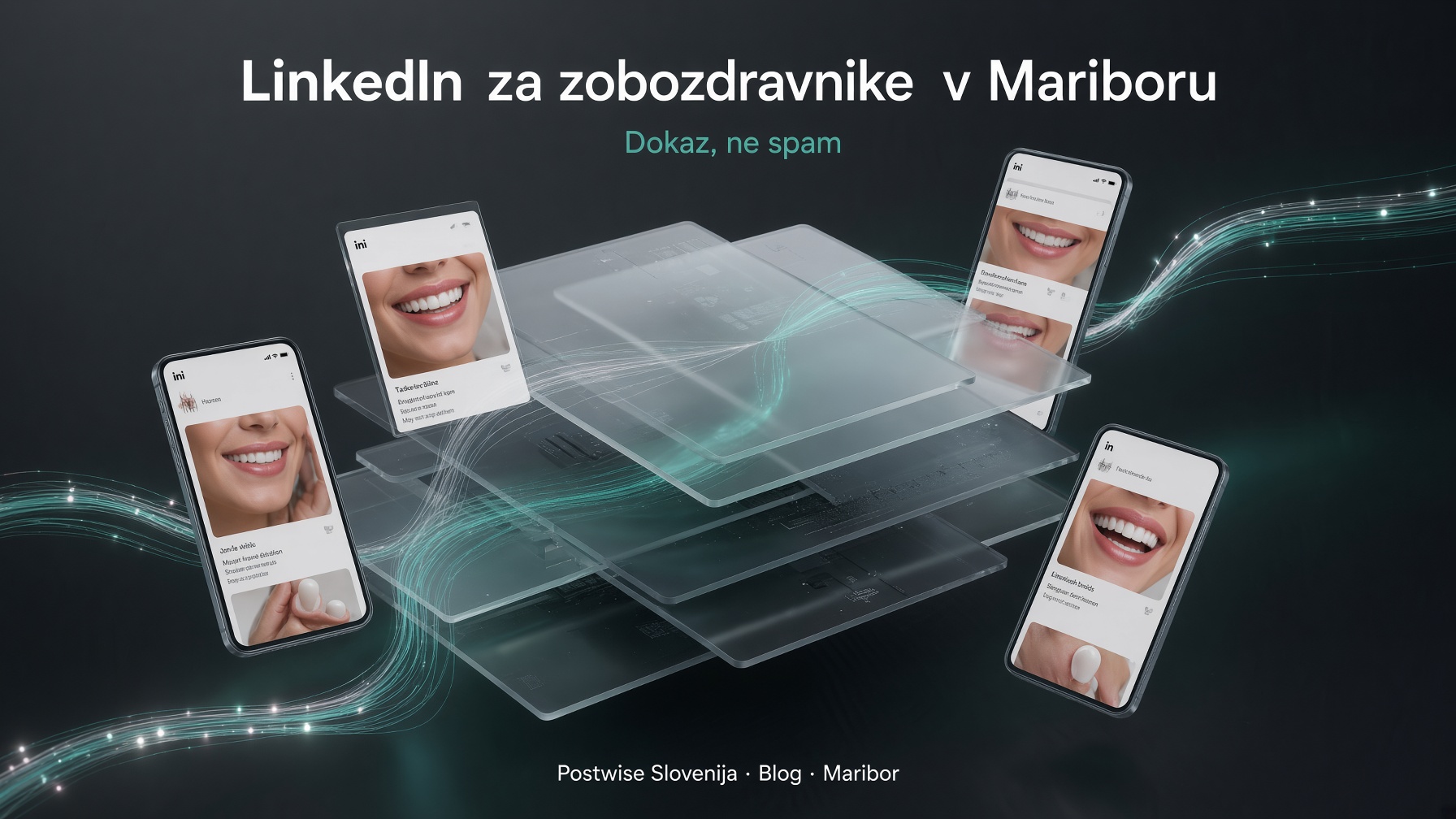 LinkedIn in sodobna spletna stran za zobozdravnike — telefoni z dokazom, Postwise Slovenija