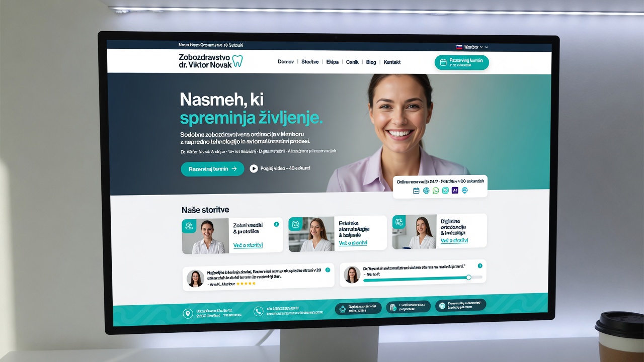 Nova premium spletna stran Zobozdravstva dr. Viktor Novak